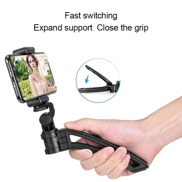 APEXEL Portable Handheld Lazy Live Broadcast Desktop Folding Universal Bluetooth Tripod Phone Holder with Flashlight APEXEL Portable Handheld Lazy Live Broadcast Desktop Folding Universal Bluetooth Tripod Phone Holder with Flashlight